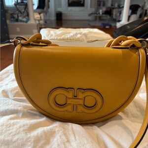 Salvatore Ferragamo Mustard Crossbody Bag